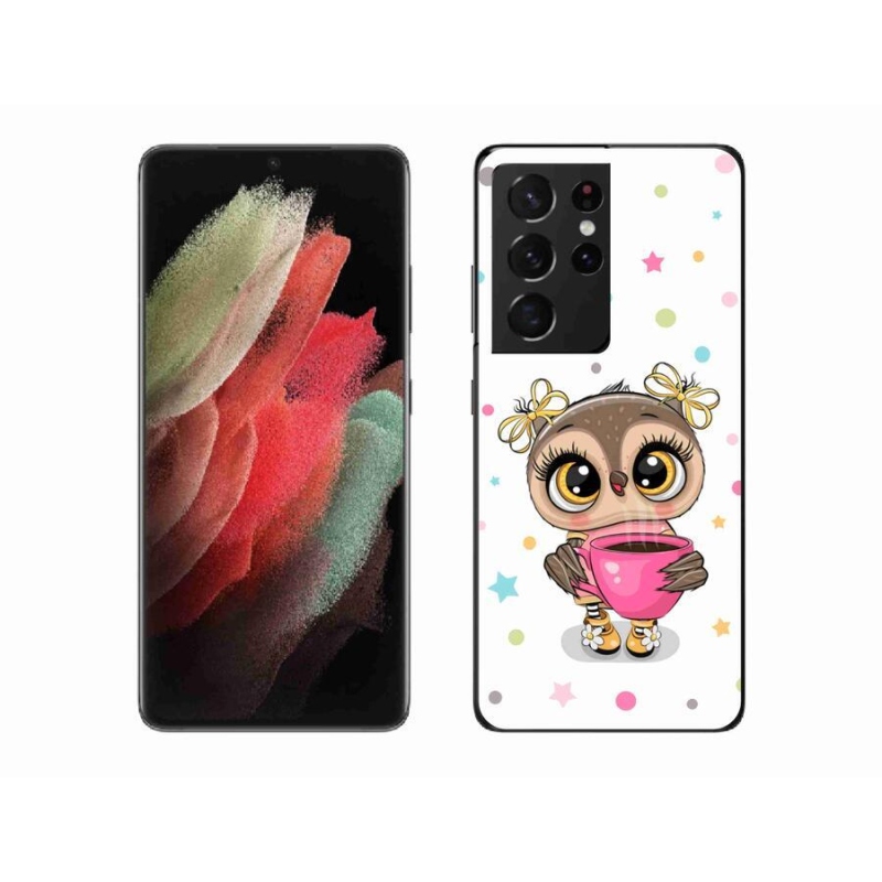 Zselés borítás mmCase Samsung Galaxy S21 Ultra 5G - rajzfilm bagolyhoz