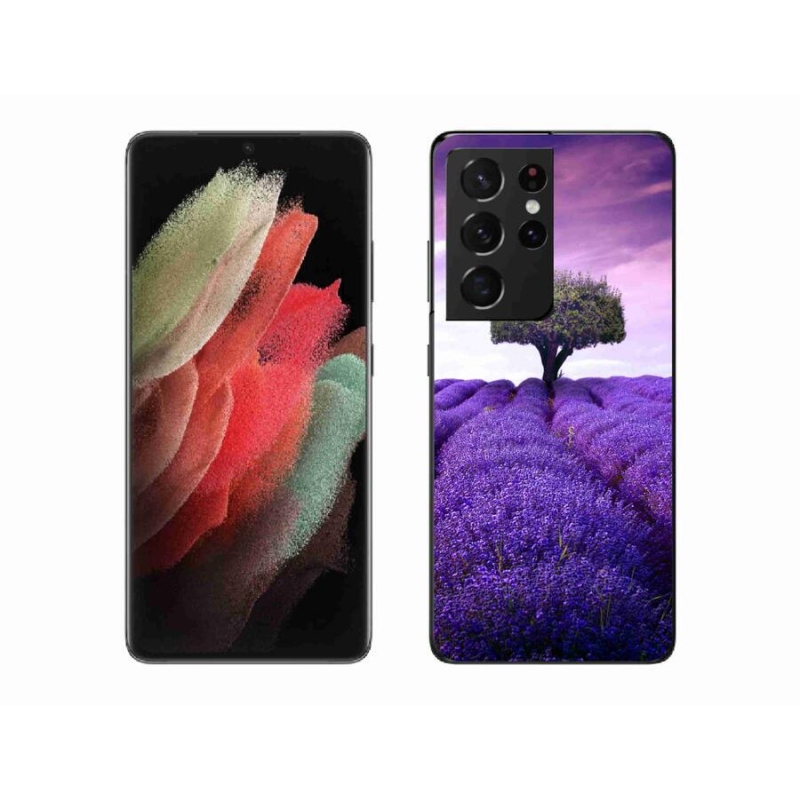 Gél védőhuzat mmCase Samsung Galaxy S21 Ultra 5G - levendula rét