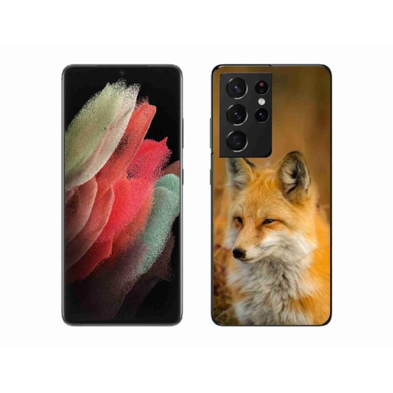 Zselés borítás mmCase Samsung Galaxy S21 Ultra 5G - rókakék