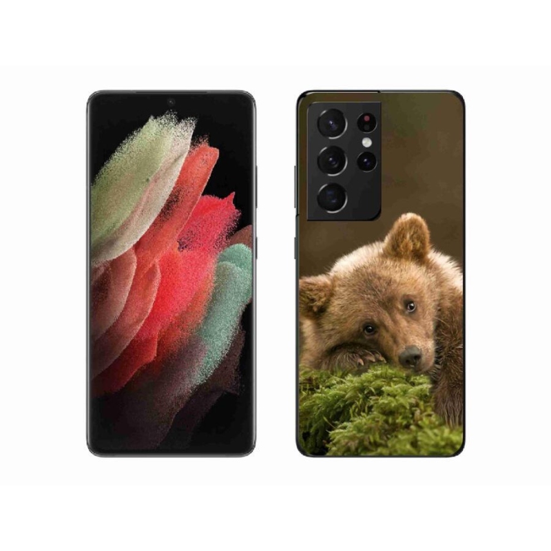 Zselés borítás mmCase Samsung Galaxy S21 Ultra 5G - medve