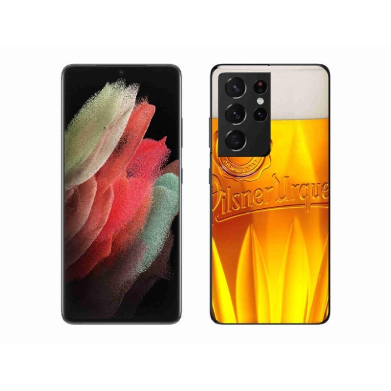 Gél borítás mmCase Samsung Galaxy S21 Ultra 5G - sörhöz