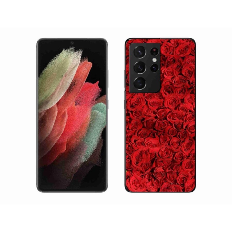 Zselés borítás mmCase Samsung Galaxy S21 Ultra 5G - rózsaszínű