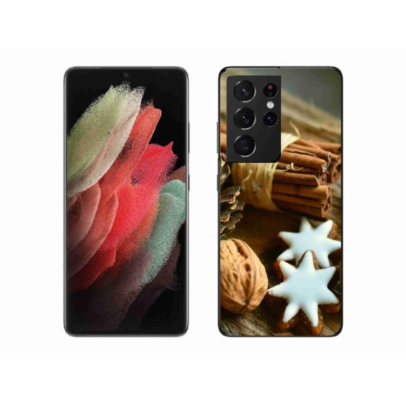 Gél borítás mmCase Samsung Galaxy S21 Ultra 5G - fahéj és mézeskalács - Samsung Galaxy S21 Ultra 5G számára