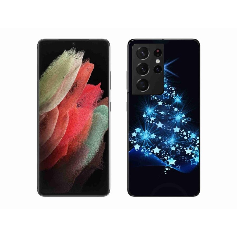 Gél borítás mmCase Samsung Galaxy S21 Ultra 5G - karácsonyfa