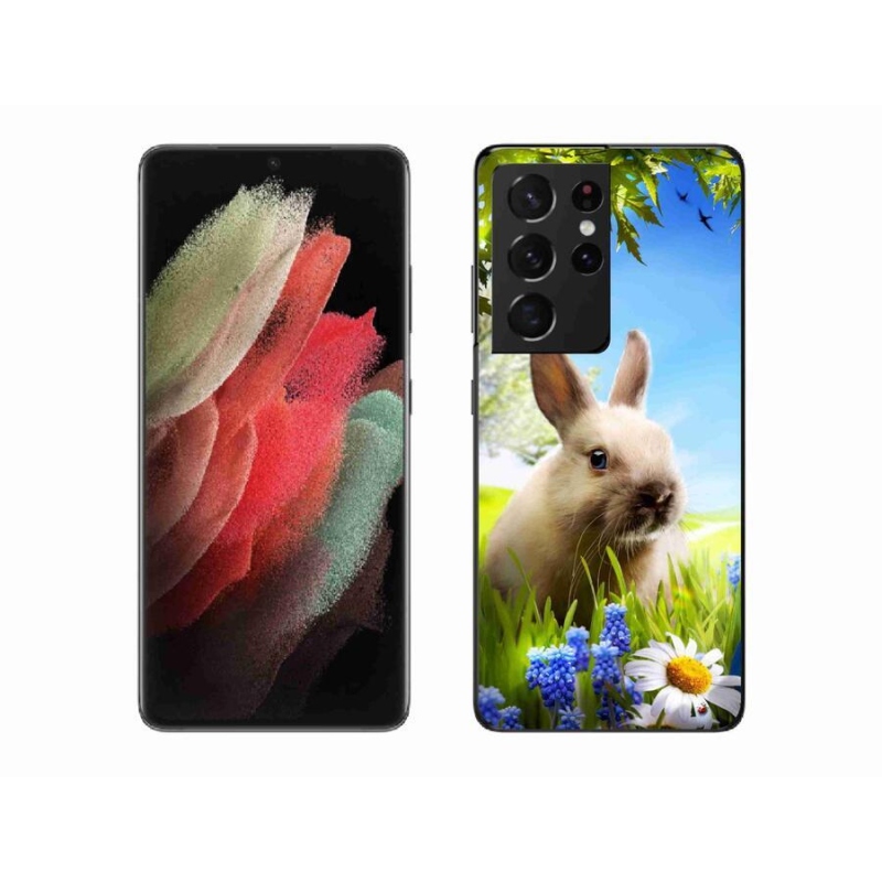 Zselés borítás mmCase Samsung Galaxy S21 Ultra 5G - nyuszi