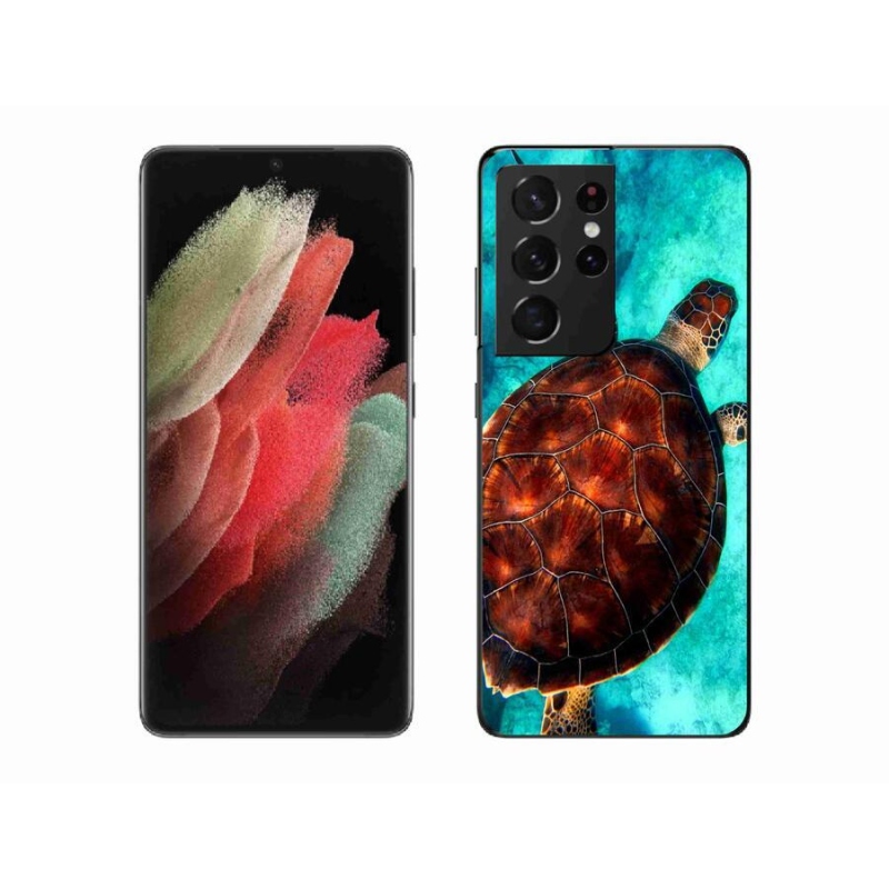 Zselés borítás mmCase Samsung Galaxy S21 Ultra 5G - teknősbéka