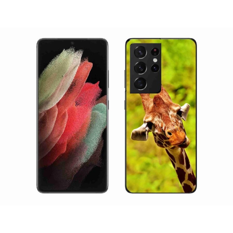 Gél védőhuzat mmCase Samsung Galaxy S21 Ultra 5G - zsiráf