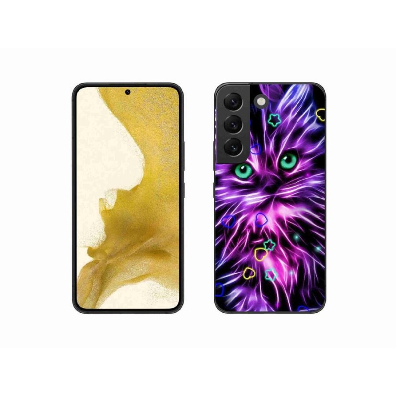 Gél borítás mmCase Samsung Galaxy S22 5G - absztrakt macska - Samsung Galaxy S22 5G számára