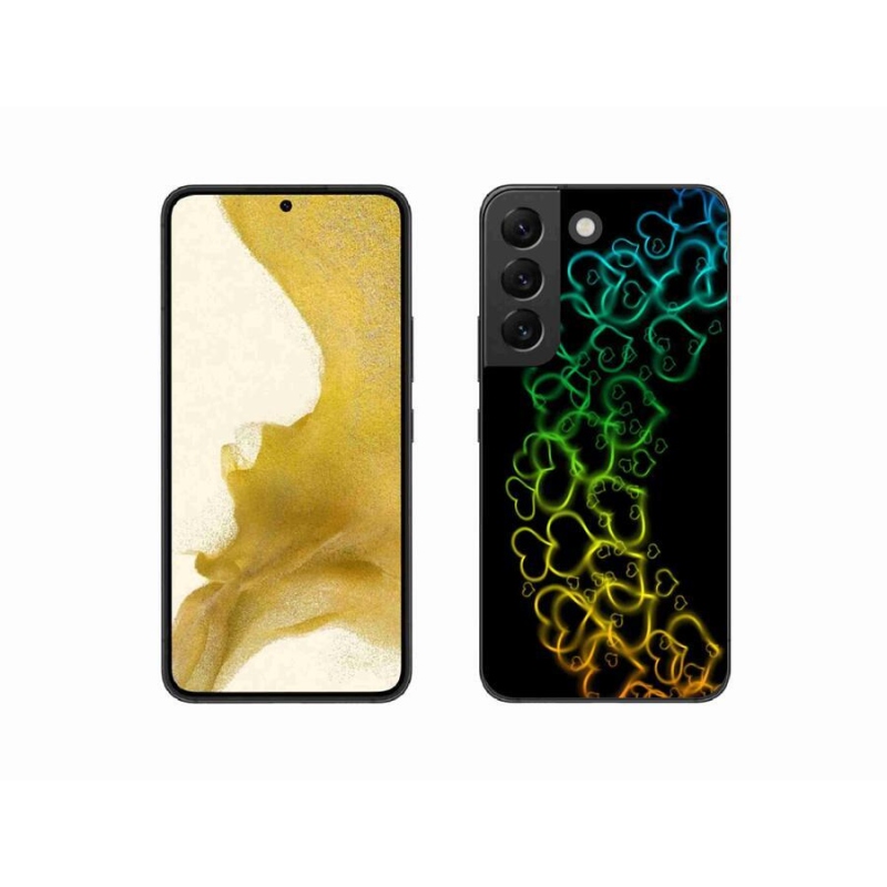 Zselés borítás mmCase Samsung Galaxy S22 5G - színes szívek