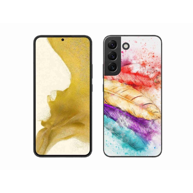 Zselés borítás mmCase Samsung Galaxy S22+ 5G - színes tollakkal