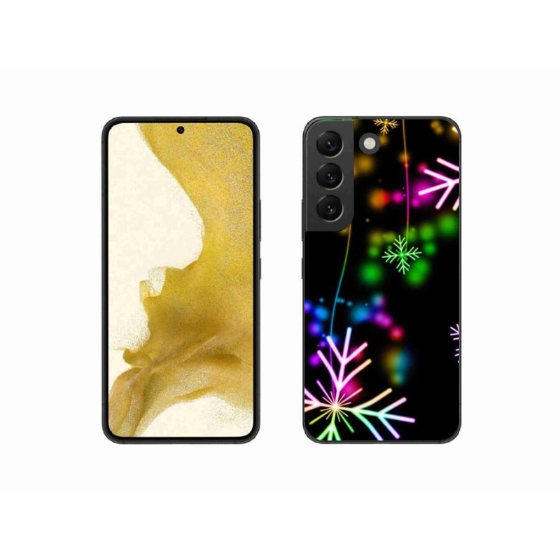 Gél borító mmCase a mobiltelefon Samsung Galaxy S22 5G - színes pelyhekkel