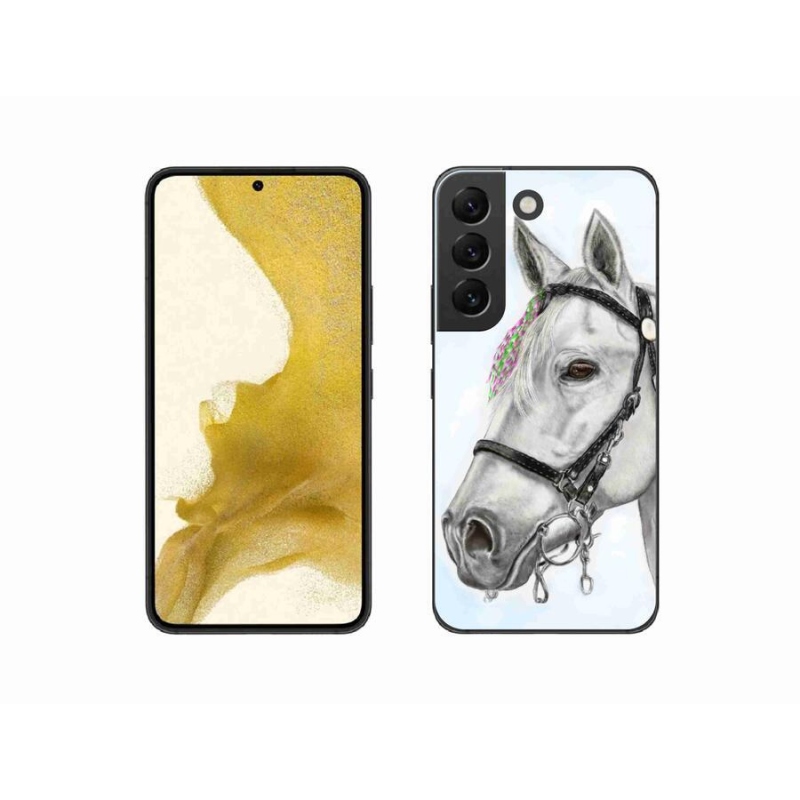 Zselés borítás mmCase Samsung Galaxy S22 5G - fehér ló 1