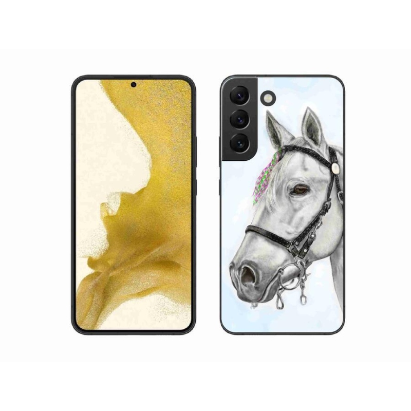 Zselés borítás mmCase Samsung Galaxy S22+ 5G - fehér ló 1