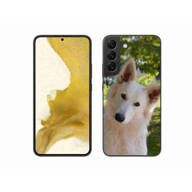 Gél védőhuzat mmCase Samsung Galaxy S22+ 5G - fehér Svájci juhász 1