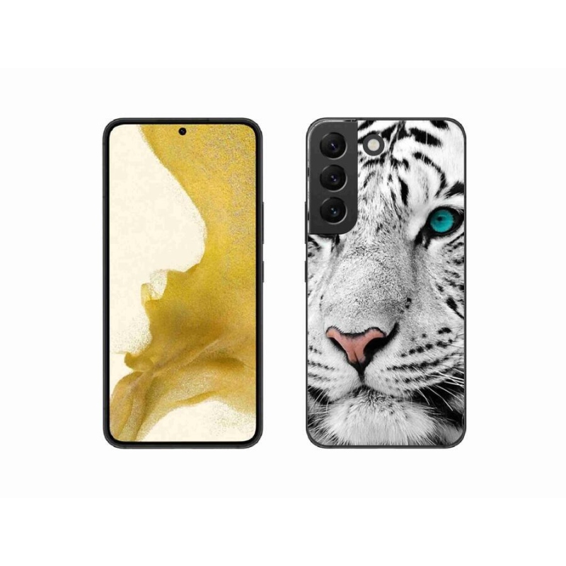 Zselés borítás mmCase Samsung Galaxy S22 5G - fehér tigris