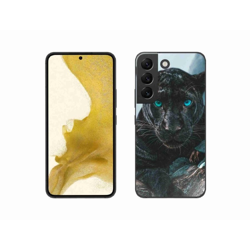 Zselés borítás mmCase Samsung Galaxy S22 5G - fekete párduc