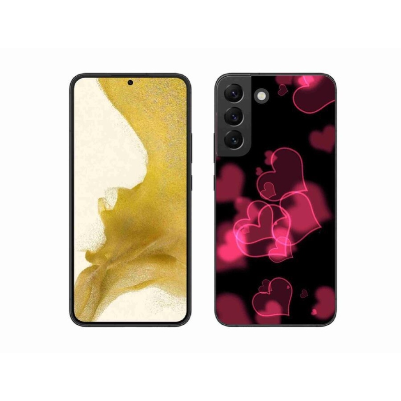 Gél védőhuzat mmCase Samsung Galaxy S22+ 5G - piros szívek