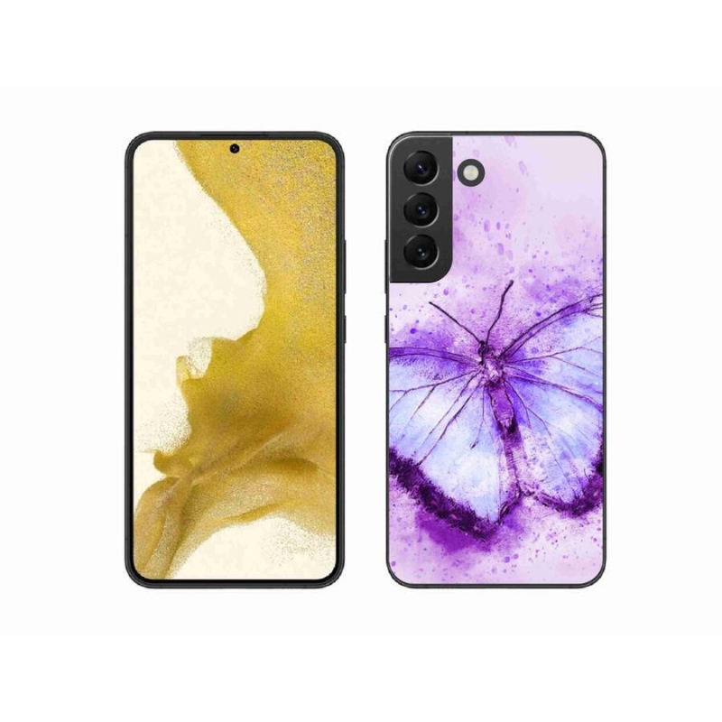Gél védőhuzat mmCase Samsung Galaxy S22+ 5G - lila pillangó