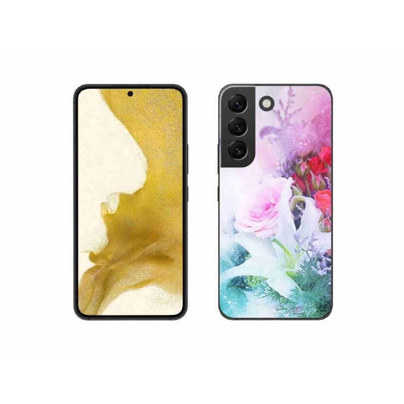 Gél borító mmCase Samsung Galaxy S22 5G - virágok 4