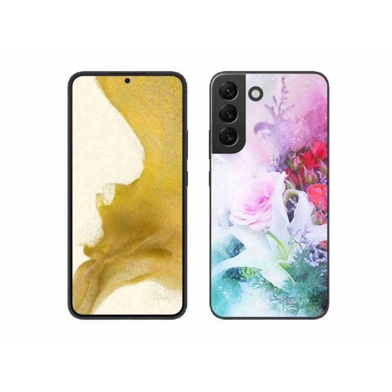 Gél borítás mmCase Samsung Galaxy S22+ 5G - virágok 4