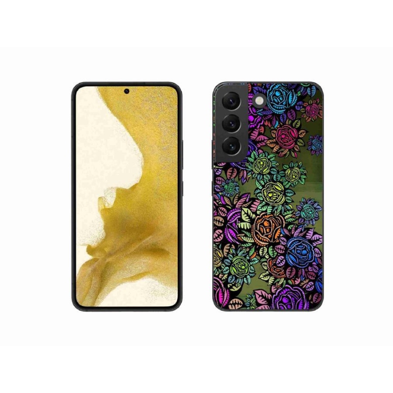 Gél borító mmCase Samsung Galaxy S22 5G - virágok 6