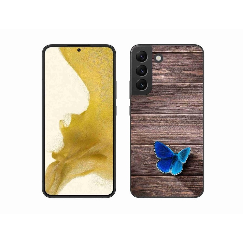 Gél védőhuzat mmCase Samsung Galaxy S22+ 5G - kék pillangó 1