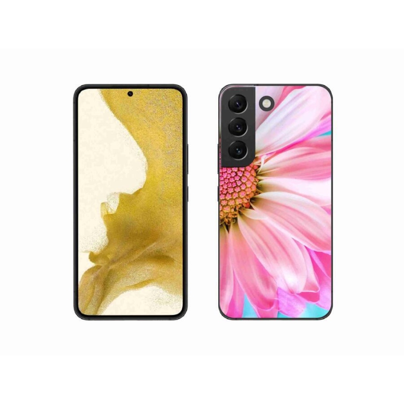 Gél védőhuzat mmCase Samsung Galaxy S22 5G - rózsaszín virág