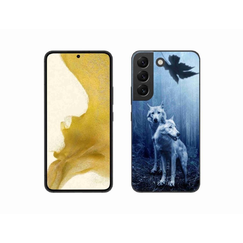 Zselés borítás mmCase Samsung Galaxy S22 5G - farkasok az erdőben