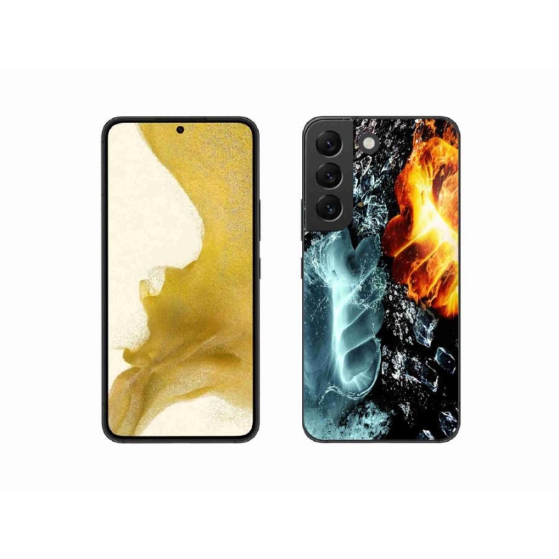 Zselés borítás mmCase Samsung Galaxy S22 5G - víz és tűz