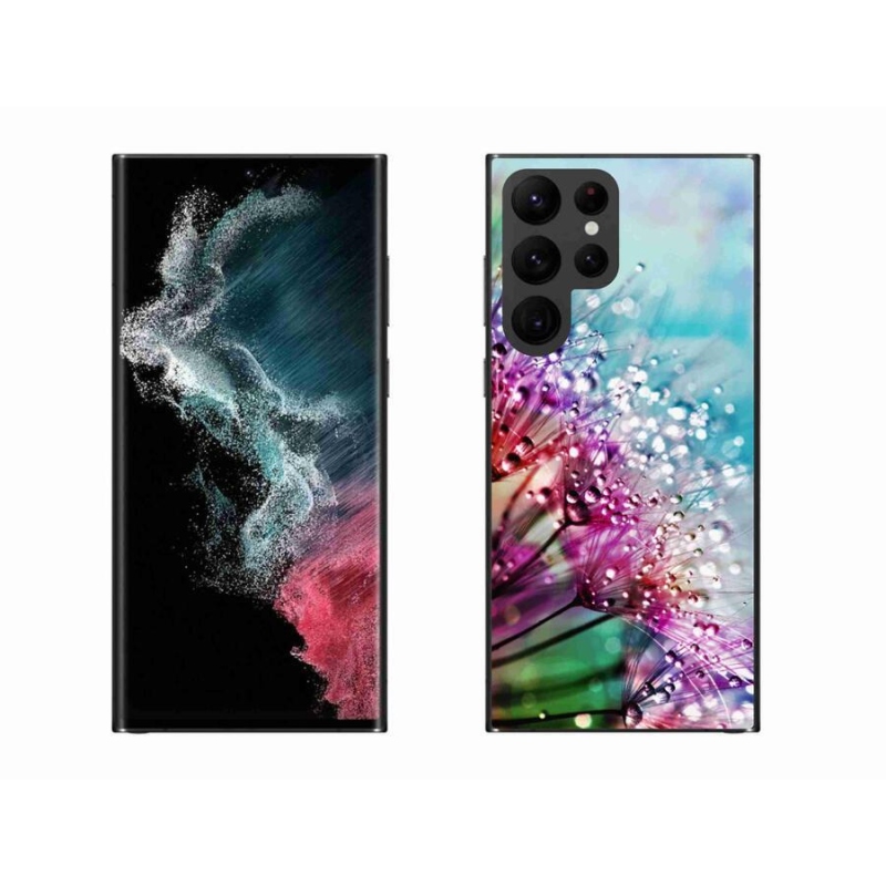 Zselés borítás mmCase Samsung Galaxy S22 Ultra 5G - színes virágok