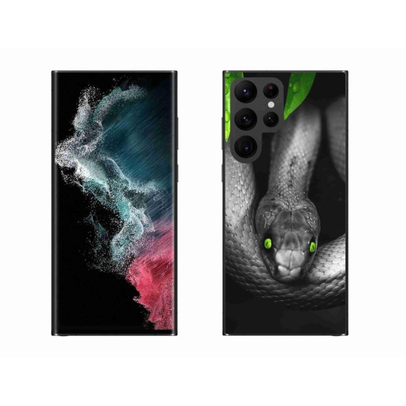 Zselés borítás mmCase Samsung Galaxy S22 Ultra 5G - kígyó