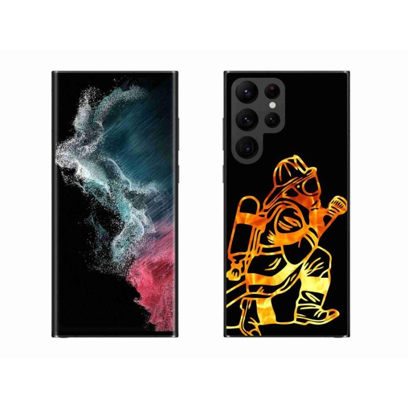 Zselés borítás mmCase Samsung Galaxy S22 Ultra 5G - tűzoltó 1