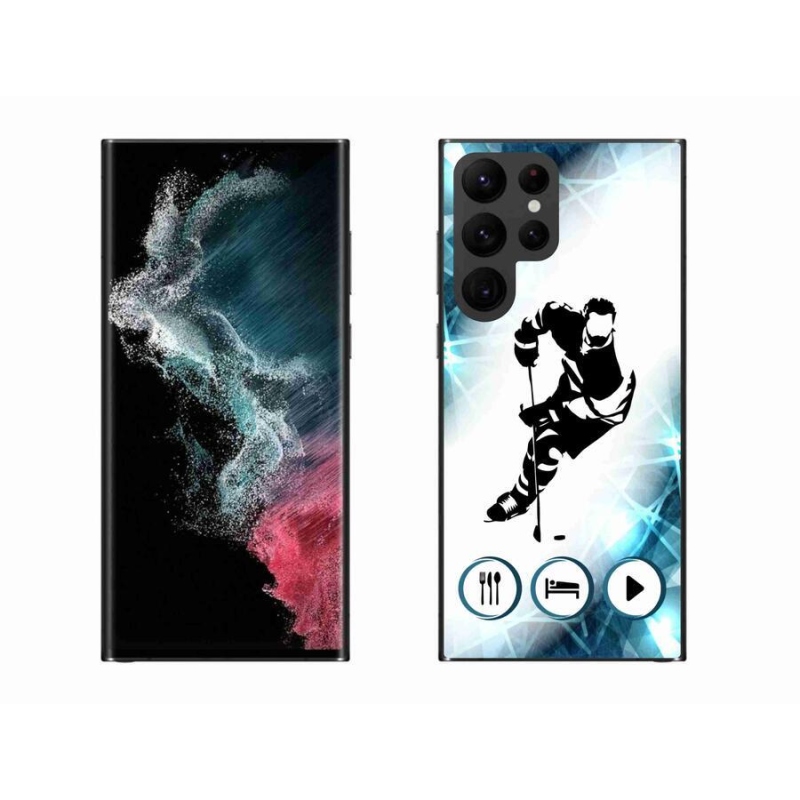 Zselés borítás mmCase Samsung Galaxy S22 Ultra 5G - jégkorong 1