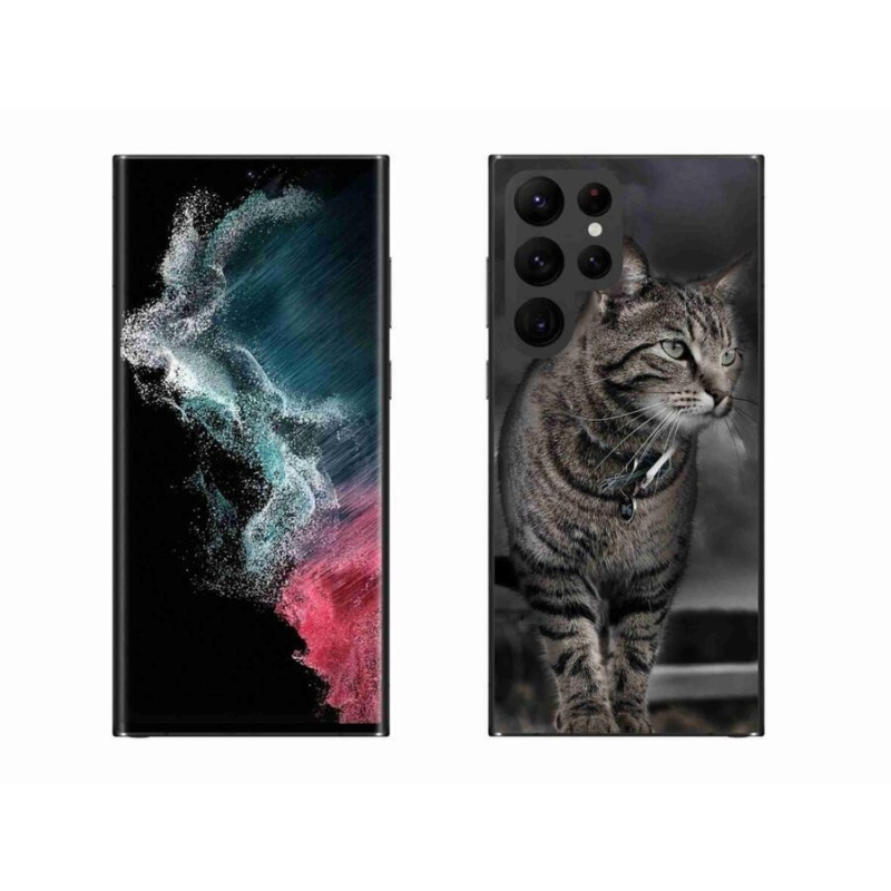 Gél védőhuzat mmCase Samsung Galaxy S22 Ultra 5G - macska