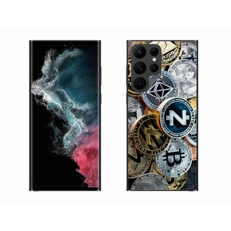 Gél borítás mmCase Samsung Galaxy S22 Ultra 5G - kriptovaluták