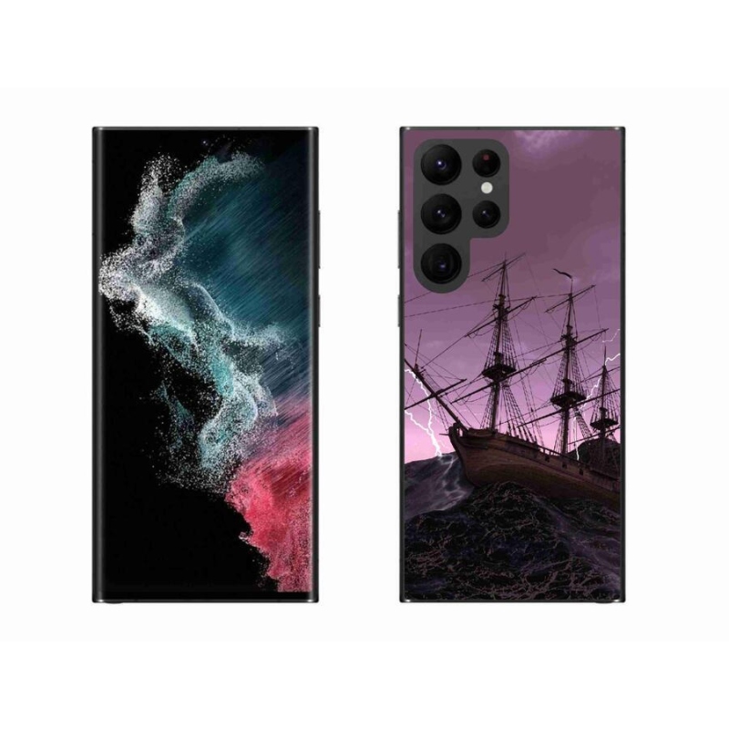 Zselés borítás mmCase Samsung Galaxy S22 Ultra 5G - hajó a viharban