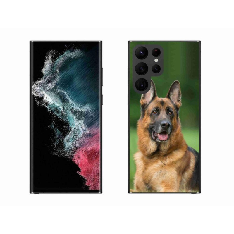 Zselés borítás mmCase Samsung Galaxy S22 Ultra 5G - Német juhászkutya számára