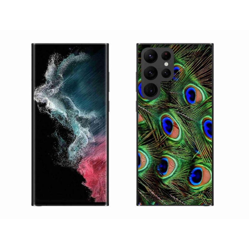 Zselés borítás mmCase Samsung Galaxy S22 Ultra 5G - pávatoll