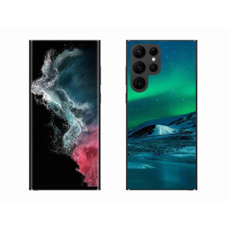 Gél borító mmCase Samsung Galaxy S22 Ultra 5G - sarki fény - mmCase Samsung Galaxy S22 Ultra 5G - aurora borealis