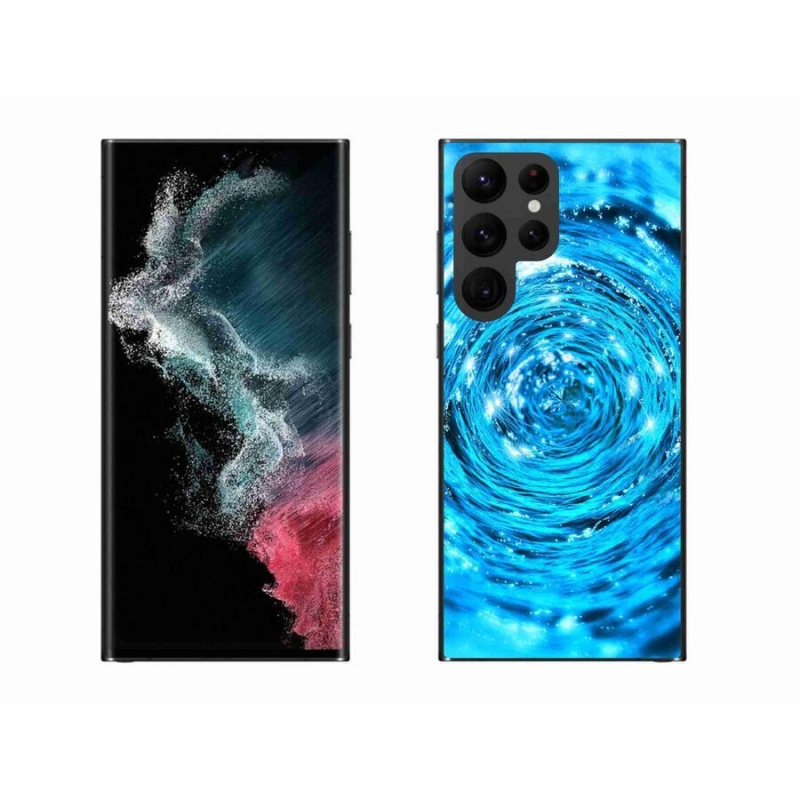 Zselés borítás mmCase Samsung Galaxy S22 Ultra 5G - water vortex - Samsung Galaxy S22 Ultra 5G számára