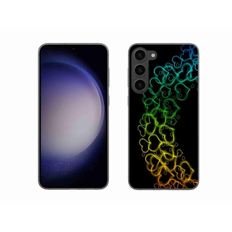 Zselés borítás mmCase Samsung Galaxy S23+ 5G - színes szívek