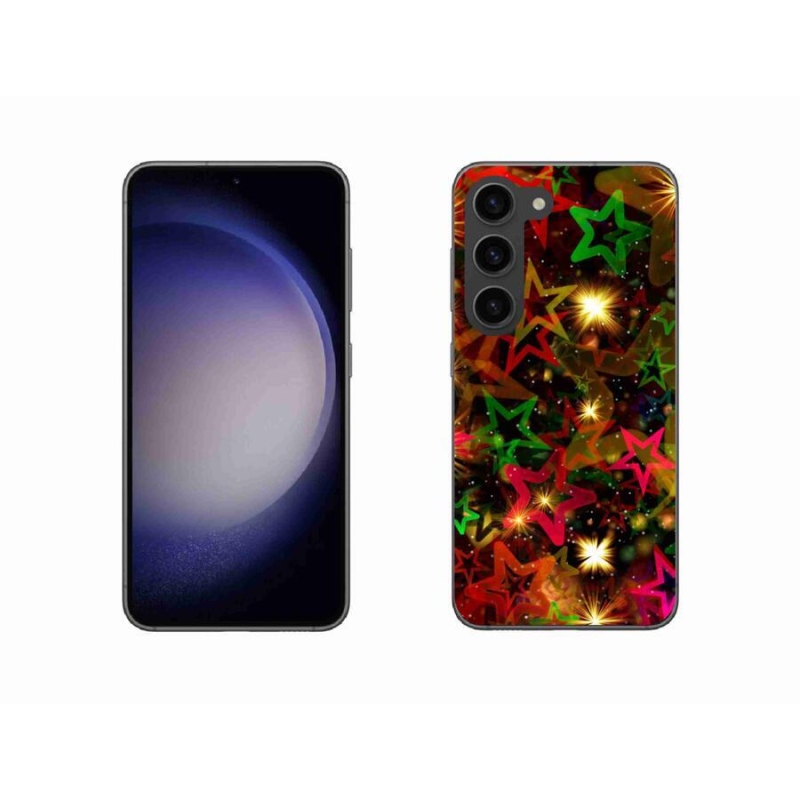 Zselés borítás mmCase Samsung Galaxy S23 5G - színes csillagok