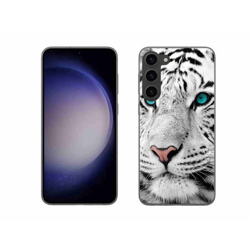 Zselés borítás mmCase Samsung Galaxy S23+ 5G - fehér tigris