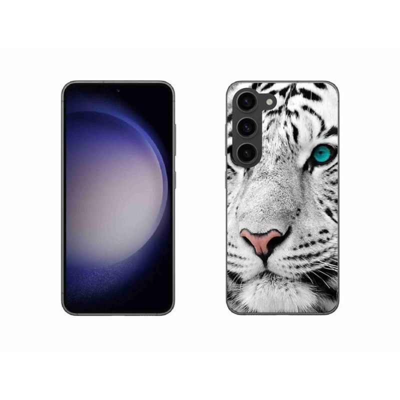 Gél védőhuzat mmCase Samsung Galaxy S23 5G - fehér tigris