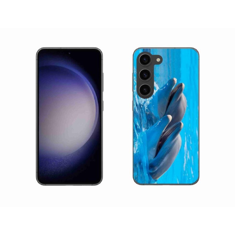 Zselés borítás mmCase Samsung Galaxy S23 5G - delfinek