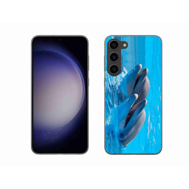 Zselés borítás mmCase Samsung Galaxy S23+ 5G - delfinek
