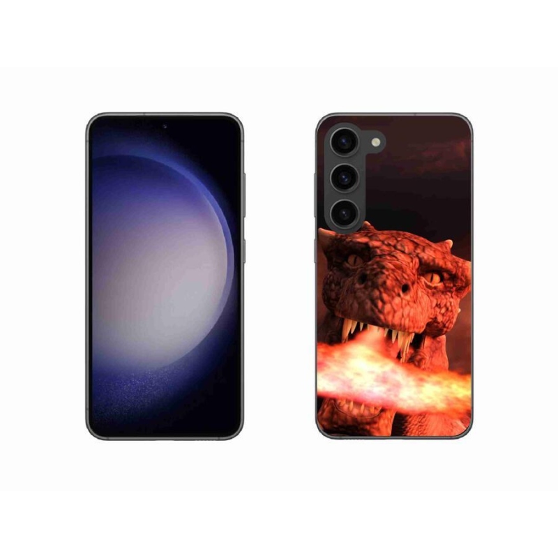 Zselés borítás mmCase Samsung Galaxy S23 5G - sárkány