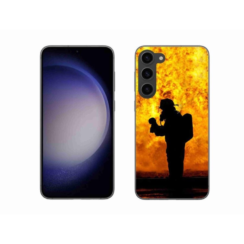 Gél borítás mmCase Samsung Galaxy S23+ 5G - tűzoltóhoz