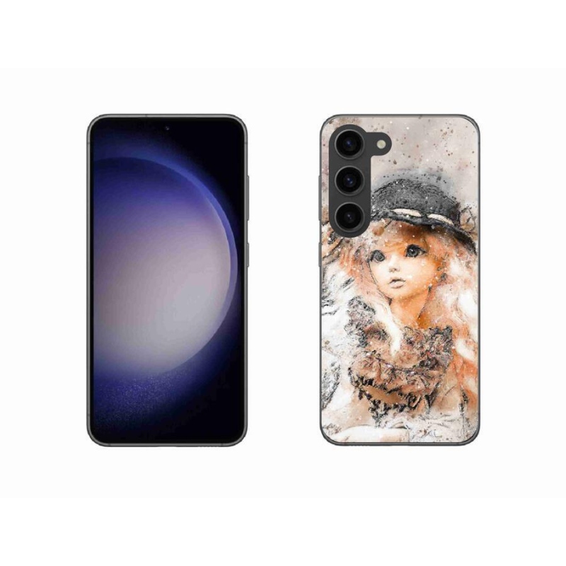 Gél borítás mmCase Samsung Galaxy S23 5G - kalapos lányhoz