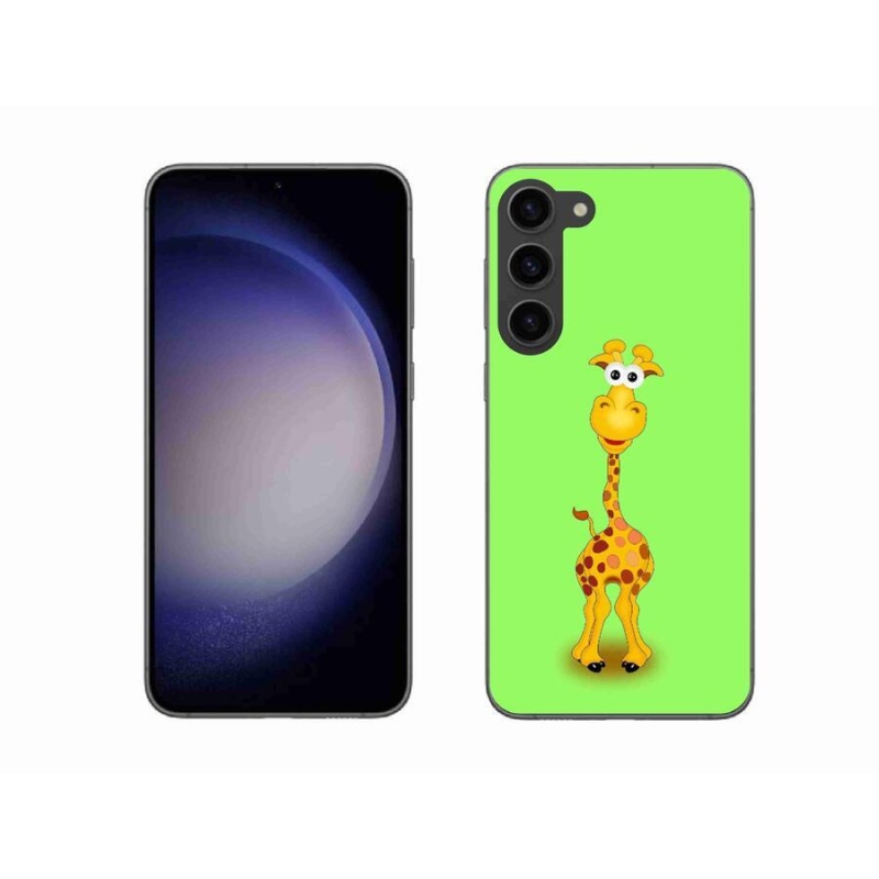 Zselés borítás mmCase Samsung Galaxy S23+ 5G - rajzfilm zsiráfhoz